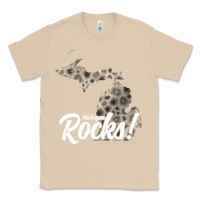 Mushroom great lakes shaped men women petoskey stone michigan rocks pullover ho Classic Tee - linhVisuals