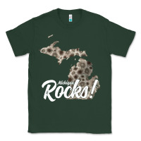 Sports Green great lakes shaped men women petoskey stone michigan rocks pullover ho Classic Tee - linhVisuals