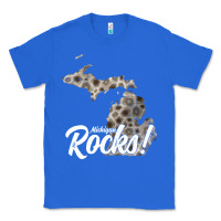 True Royal great lakes shaped men women petoskey stone michigan rocks pullover ho Classic Tee - linhVisuals