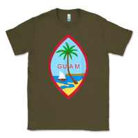 Army Green guam coat of arms souvenir gift flag chamorro t shirt Classic Tee - linhVisuals