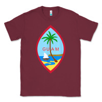 Burgundy guam coat of arms souvenir gift flag chamorro t shirt Classic Tee - linhVisuals