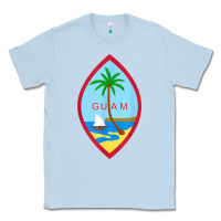 Dusty Blue guam coat of arms souvenir gift flag chamorro t shirt Classic Tee - linhVisuals