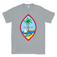 Heather Grey guam coat of arms souvenir gift flag chamorro t shirt Classic Tee - linhVisuals