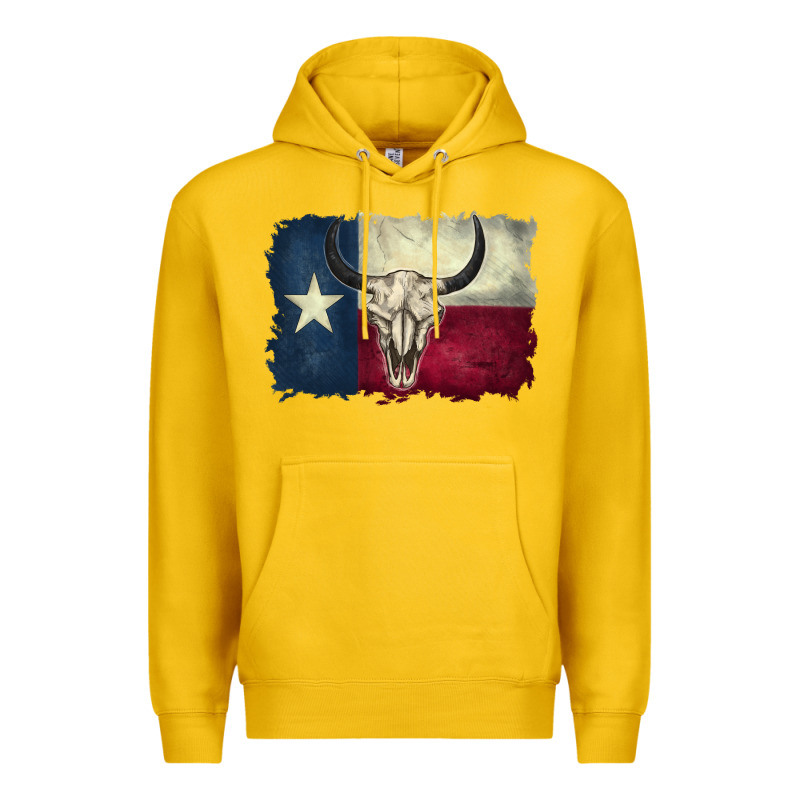 Distressed Tesas Flag Premium Hoodie by BarkalooDesign | Teevron