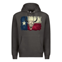 Smoke distressed tesas flag Premium Hoodie - BarkalooDesign