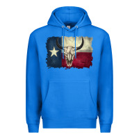 True Royal distressed tesas flag Premium Hoodie - BarkalooDesign