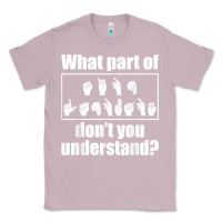 Lilac funny sign language gift men women hand symbol interpreter t shirt Classic Tee - linhVisuals