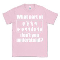 Bubblegum Pink funny sign language gift men women hand symbol interpreter t shirt Classic Tee - linhVisuals