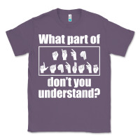 Lavender funny sign language gift men women hand symbol interpreter t shirt Classic Tee - linhVisuals