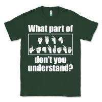 Sports Green funny sign language gift men women hand symbol interpreter t shirt Classic Tee - linhVisuals