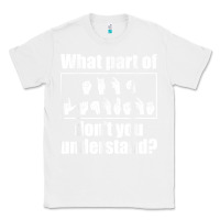 White funny sign language gift men women hand symbol interpreter t shirt Classic Tee - linhVisuals