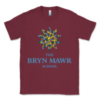 Burgundy bryn mawr school Classic Tee - linhVisuals