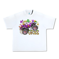 White mardi gras monster truck Urban Heavy Tee - RacoonDesign