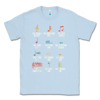 Dusty Blue musical notes symbol definition   humor musician t shirt Classic Tee - linhVisuals