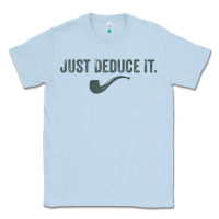 Dusty Blue just deduce it funny sherlock holmes detective raglan baseball tee Classic Tee - linhVisuals