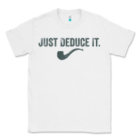 White just deduce it funny sherlock holmes detective raglan baseball tee Classic Tee - linhVisuals