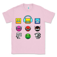 Bubblegum Pink geometry dash insane Classic Tee - linhVisuals