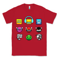 Red geometry dash insane Classic Tee - linhVisuals