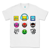 White geometry dash insane Classic Tee - linhVisuals