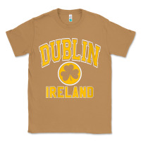 Toasted Coconut womens dublin ireland varsity style shamrock green with amber print v Classic Tee - linhVisuals