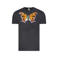 Vintage Black Question Mark Butterfly Vintage Tee - LillyAllenDesigns