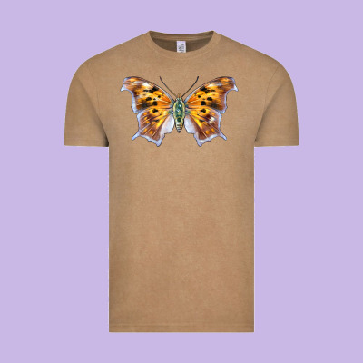 Question Mark Butterfly Vintage Tee Designed By Lillyallendesigns