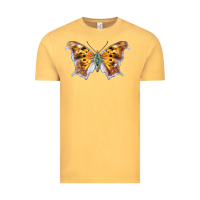 Vintage Mustard Question Mark Butterfly Vintage Tee - LillyAllenDesigns