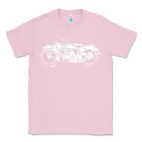 Bubblegum Pink indian scout motorcycle Classic Tee - linhVisuals