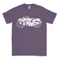 Lavender indian scout motorcycle Classic Tee - linhVisuals