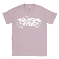 Lilac indian scout motorcycle Classic Tee - linhVisuals