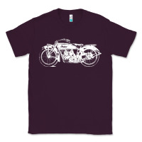 Plum indian scout motorcycle Classic Tee - linhVisuals