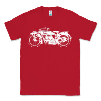 Red indian scout motorcycle Classic Tee - linhVisuals