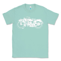 Seafoam indian scout motorcycle Classic Tee - linhVisuals