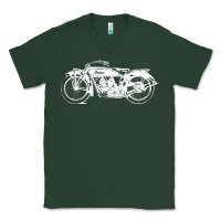 Sports Green indian scout motorcycle Classic Tee - linhVisuals