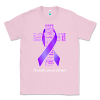 Bubblegum Pink pancreatic cancer t shirtfaith hope love pancreatic cancer warrior t s Classic Tee - linhVisuals