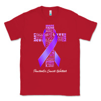 Red pancreatic cancer t shirtfaith hope love pancreatic cancer warrior t s Classic Tee - linhVisuals