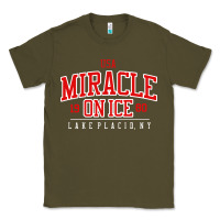Army Green miracle on ice Classic Tee - linhVisuals