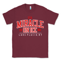 Burgundy miracle on ice Classic Tee - linhVisuals