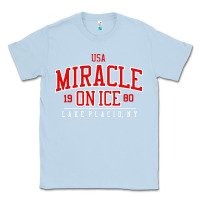 Dusty Blue miracle on ice Classic Tee - linhVisuals