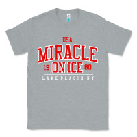 Heather Grey miracle on ice Classic Tee - linhVisuals