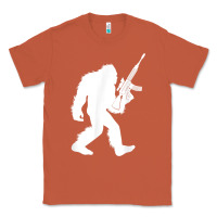 Copper bigfoot with rifle sasquatch 2nd amendment gun t shirt Classic Tee - linhVisuals