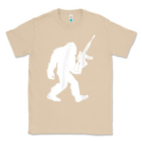 Mushroom bigfoot with rifle sasquatch 2nd amendment gun t shirt Classic Tee - linhVisuals