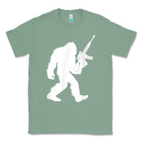Sage bigfoot with rifle sasquatch 2nd amendment gun t shirt Classic Tee - linhVisuals