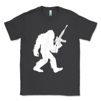 Smoke bigfoot with rifle sasquatch 2nd amendment gun t shirt Classic Tee - linhVisuals