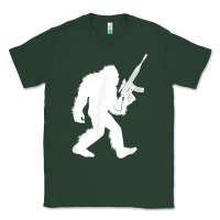 Sports Green bigfoot with rifle sasquatch 2nd amendment gun t shirt Classic Tee - linhVisuals