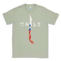Matcha chilean map and flag   distressed chile souvenir t shirt Classic Tee - linhVisuals