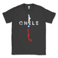 Smoke chilean map and flag   distressed chile souvenir t shirt Classic Tee - linhVisuals