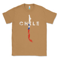 Toasted Coconut chilean map and flag   distressed chile souvenir t shirt Classic Tee - linhVisuals
