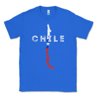 True Royal chilean map and flag   distressed chile souvenir t shirt Classic Tee - linhVisuals