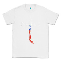 White chilean map and flag   distressed chile souvenir t shirt Classic Tee - linhVisuals